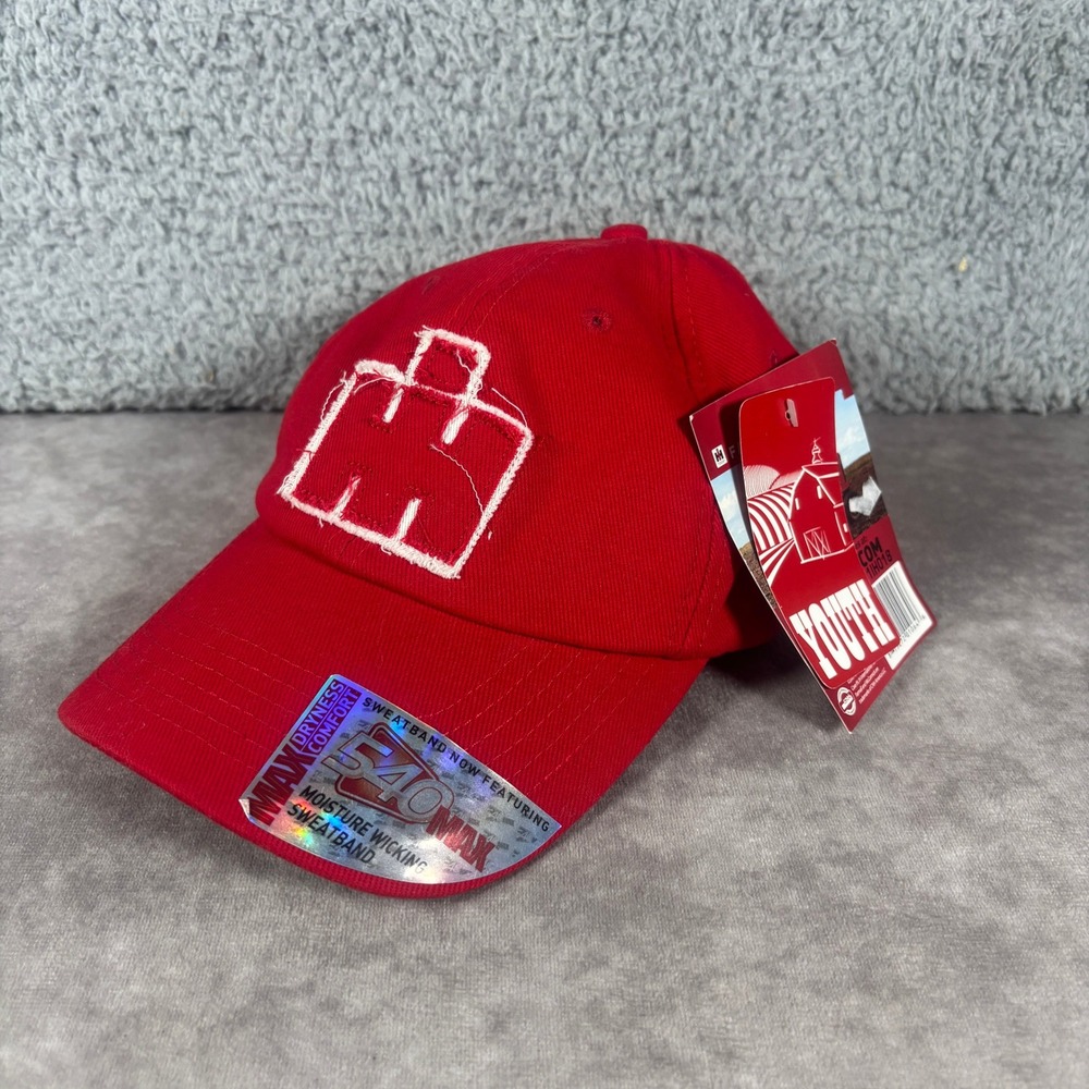 International Harvester Cap Youth Red Farmall Distressed Logo Future Harvester